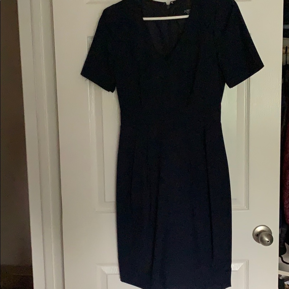 J.Crew Navy short sleeve suit dress, sz 0
